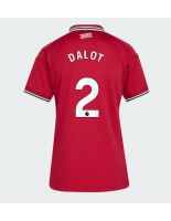 Manchester United Diogo Dalot #2 Domácí Dres pro Dámské 2026-27 Krátký Rukáv